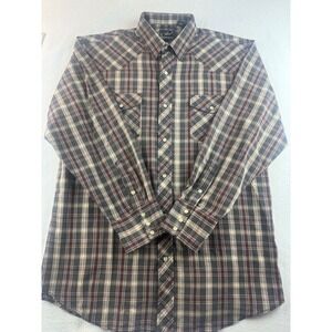 Roper Plaid Western Shirt‎ Mens XL Long Sleeve Button Up Cowboy Rodeo